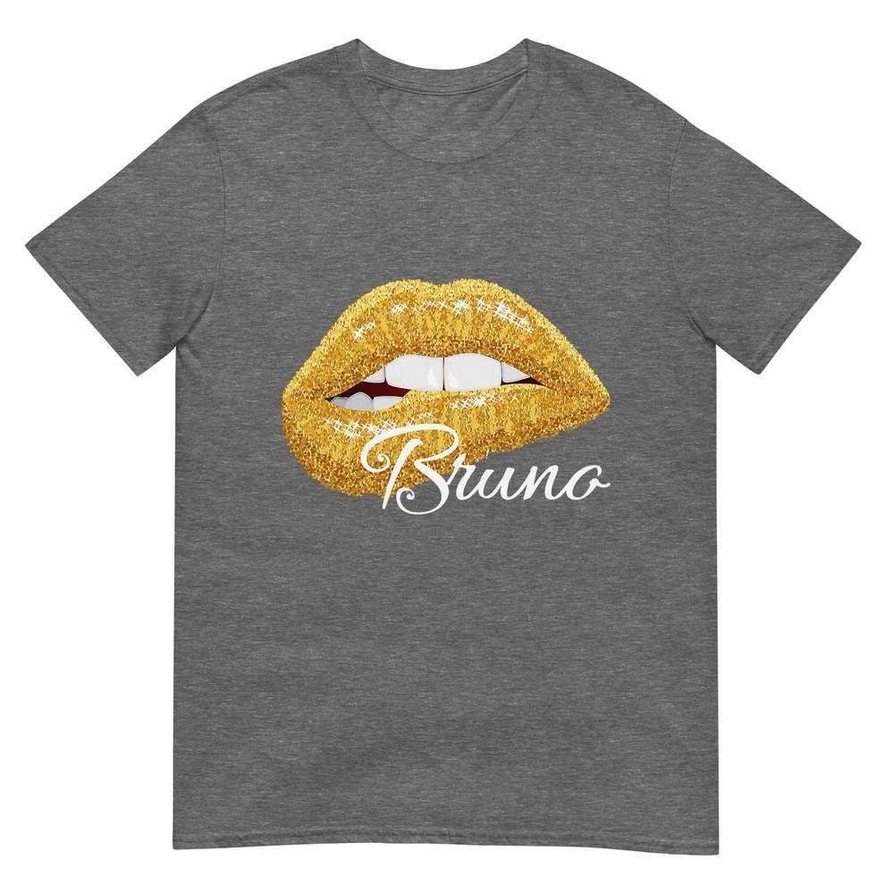 Cute Bruno Lover Golden Lips Unisex Unisex TShirt