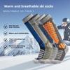 Wool Socks, Thick Ski Socks, Men's and Women's Hiking Socks, Towel Bottom, Snow Ground, Winter Long Tube Sports Socks
