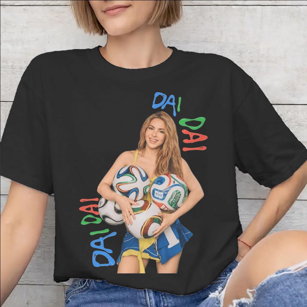T-shirt Shakira Dai Dai per Unisex WoUnisex T-shirt Stampate Abbigliamento 100% Cotone