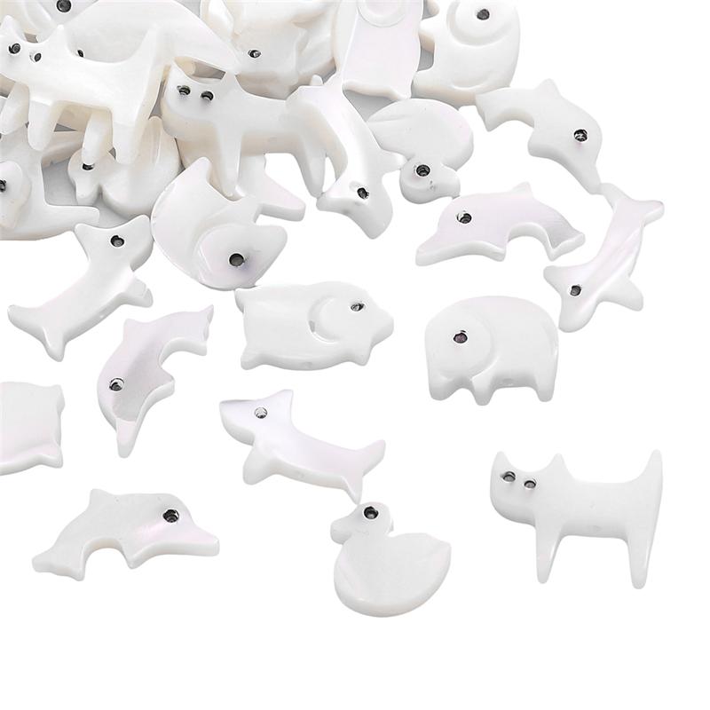 Natural Shells Cute Animal Charms For DIY Necklace Bracelet Earrings Jewelry Making