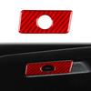 Red Carbon Fiber Co-pilot Glove Box Handle Cover Trim For Jeep Cherokee 2014-18