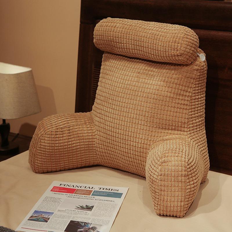 Solid Color Comfortable Stress Reducing Pillows Minimalist Soft Breathable Backrest Cushion At The Bedside Sofa Neck Waist Support Cushion