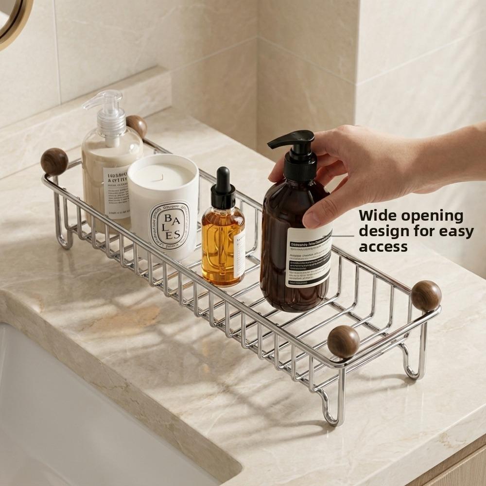 Waterproof Sponge Drain Holder Anti-rust Kitchen Sink Storage Rack Cosmetic Storage Stand  Bathroom
