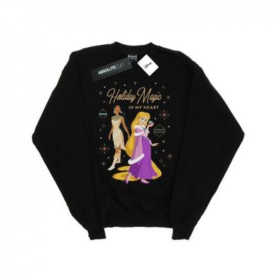 Womens/Ladies Princess Holiday Magic In My Heart Sweatshirt