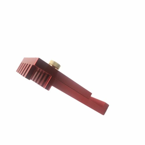 CarAngels Aluminum Woodworking Gauge, Thickness Measuring Tool, Tenon Joint Measuring Ruler, Concave/Convex Gauge, for Trimmer Bits, Table Saw Bits, a