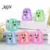 Halloween Party Favors 1/5Pcs Mini Ghost Squeeze Toy, Glitter Stress Relief Fidget Toys Ball Sensory for Kids Adults Slow Rebound