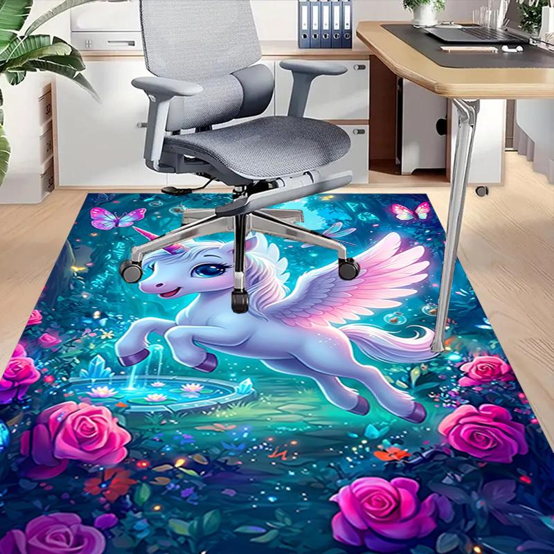 1PC Unicorn Extra Large Non-Slip Floor carpet, Office, family, bedroom, Studio - Large Area Rug,Longlasting Material-K0399