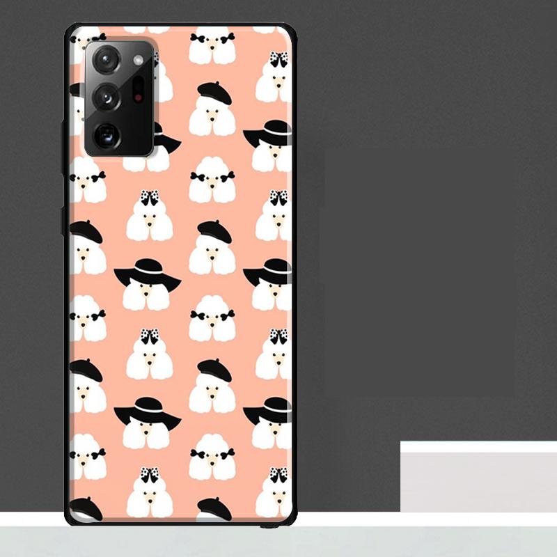

Cartoon Poodle Dog Case For Samsung Galaxy S25 Ultra S23 S22 S21 S24 Ultra S9 S10 S20 Plus S25 FE Phone Cover Galaxy S25 FE