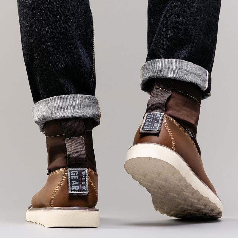 Extra Large Size Men's Shoes 2025 Spring and Autumn New Retro Martin Boots American Short Boots Outdoor Tooling Boots