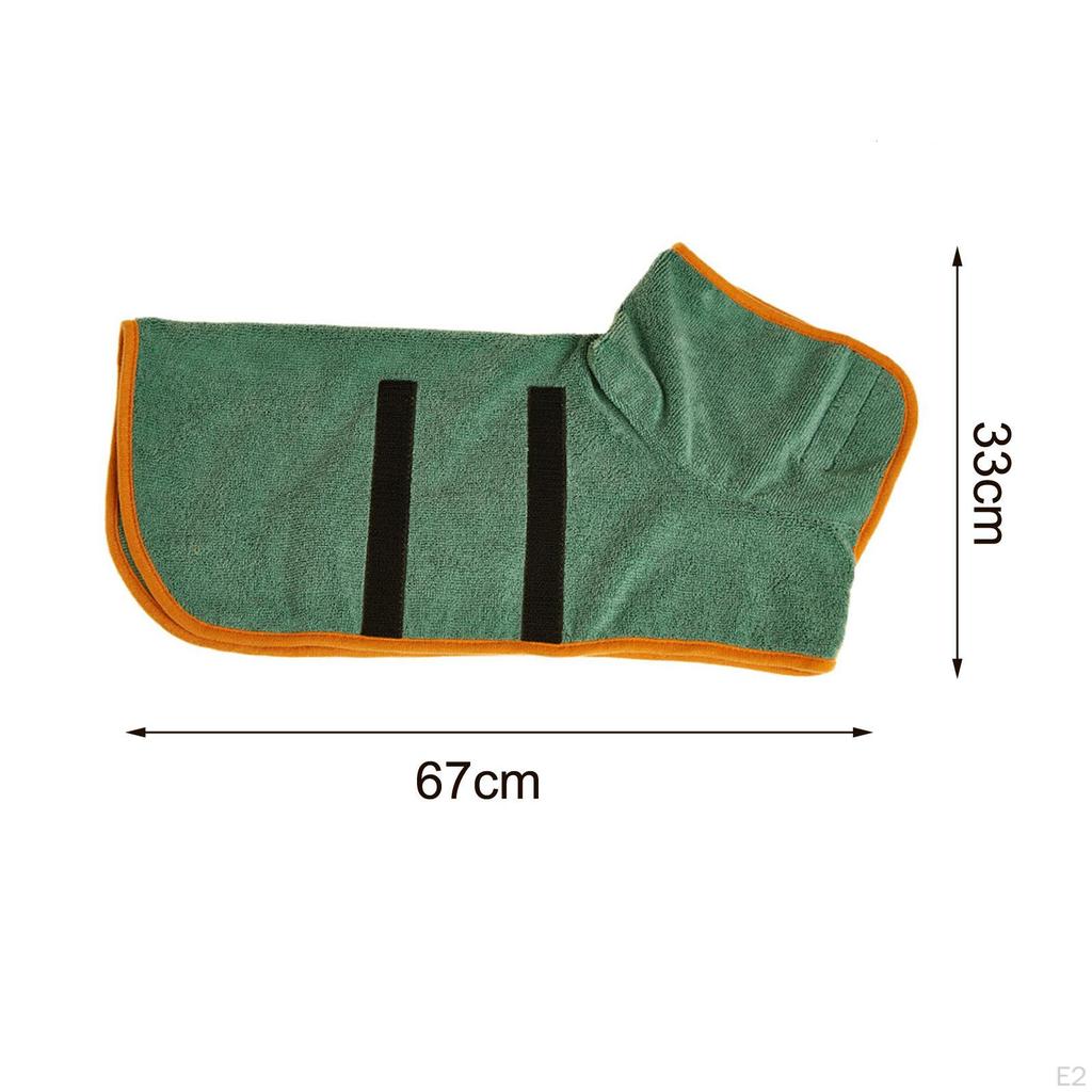 Dog Towel, Absorbent Bathrobe, Quick Drying Portable Robes, Bathrobe for Indoor Small Medium
