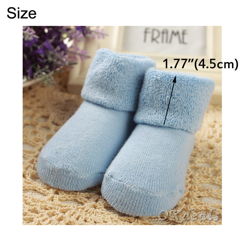 Girl Kid Soft Crib Shoes Baby Carton Socks Warm Sole