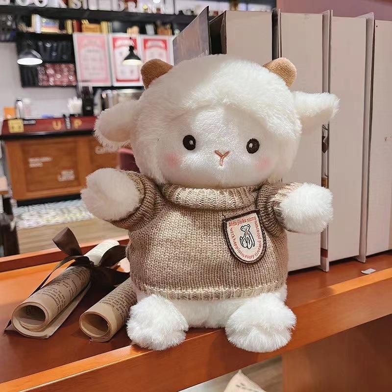 Internet celebrity Polk lamb plush toy clothing lamb doll cute birthday gift doll wedding souvenir