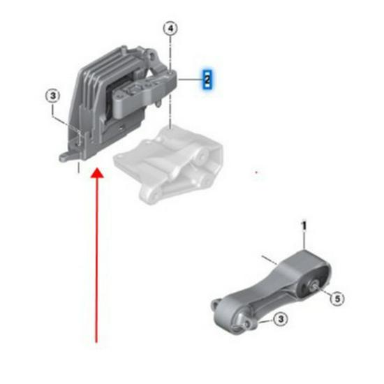 BMW 1 Series F52 Engine Rubber Mount - Part #22116885934