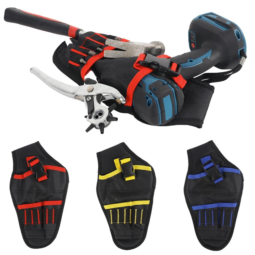 1680D Heavy Duty Drill Holster Electrician Tool Bag Drill Chuck Belt Storage Pocket For Cordless Drill Professional Tool Bag