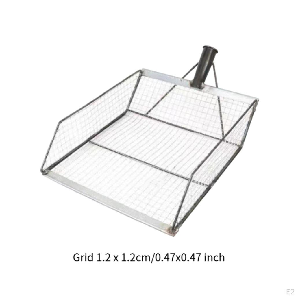 Sieb-Erdschaufel, Gartenzubehör, Sieb-Gartenhandwerkzeug, Stahl, Erdnusssieb