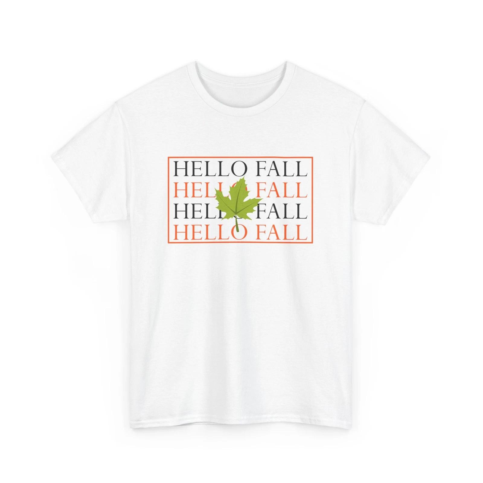 Fall Aesthetic T-Shirt | Autumn Leaves Pumpkin Spice Tee | Hello Fall Shirt S