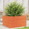 VidaXL Planter Wax Brown 80x80x45.5 Cm Solid Pine Wood, Outdoor Planter, Flower Box, Plant Box, 847260