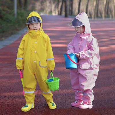 2025 New Waterproof One-Piece Raincoat & Full Body Rain Pants Set for Toddlers and Preschoolers