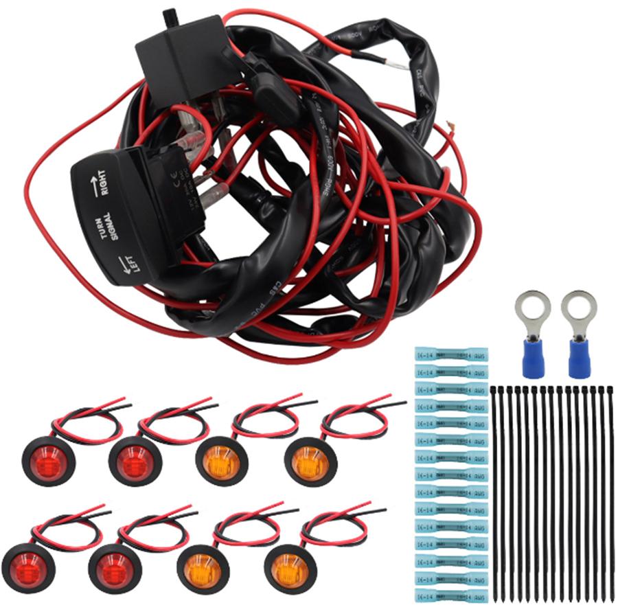 Universal ATV Motorcycle Turn Signal Kit