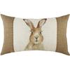 Evans Lichfield Hessian Hare Cushion Cover