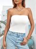 Women's Strapless Tube Top Stretchy Y2K Clubwear Basic Cami