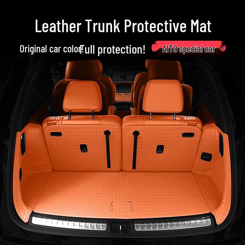 Compatible with 26 Huawei AITO New M7 Models: Fully Enclosed Car Trunk Mat Decor
