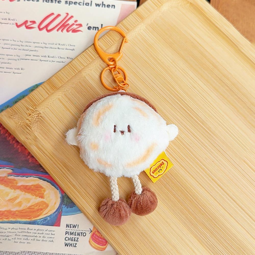 Sausage Hamburg Key Chain Drawing Feet Plush Doll Toy Mini Plush Food Pendant  Decoration