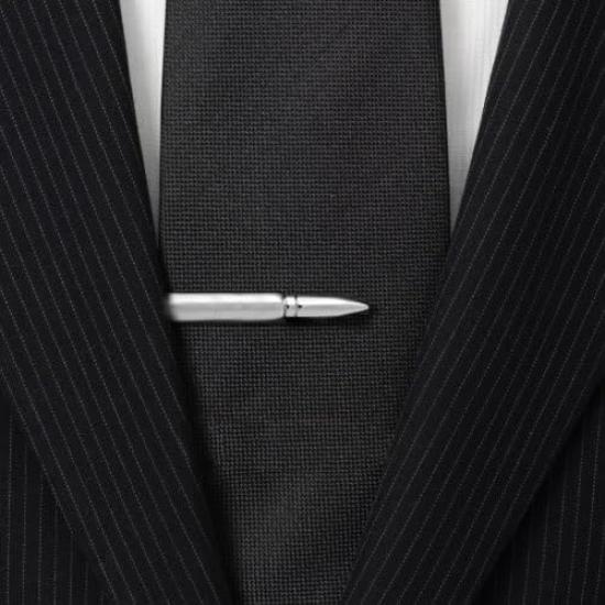 Silver Bullet Tie Clip Tie Bar Tie Pin N02568