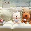 PP Cotton Stuffed Bear Plushie Doll Fluffy Cartoon Bear Doll  Home Decor