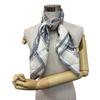 HERMES World rhythm silk Calle 90 scarf blue silk Used