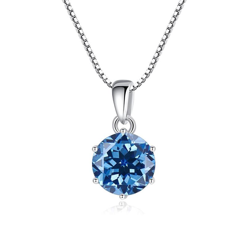 Butterflykiss 1 CT Real Moissanite Pendant Necklace For Women Top Quality 925 Silver Wedding Party Bridal Fine Jewelry