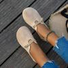 Large Size Suede Round Head Shallow Mouth Flat Sole Single Shoes Women's Spring New Models Not Tired Feet Casual Doudou Shoes