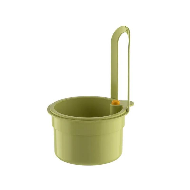 1Pcs Hangable Sink Drain Basket With Separate Filter Press Pour Design For Kitchen Vegetable Food Draining