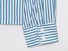 Elegant Women's Long Sleeve Striped Doll Collar Shirt