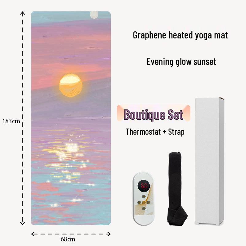 

Electric Heated Non-Slip Yoga Mat: Thickened PU & Natural Rubber with Graphene Heating for Autumn & Winter