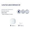 Luminarc Rutesha Opal Glass 4-Piece Dinnerware Set