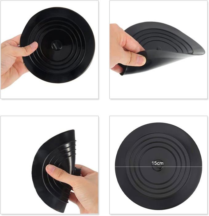 Bouchon de Baignoire,Bouchon Baignoire Universel 6 Pouces,Bouchon Evier Cuisine,Silicone Bouchon pour la Cuisine, pour Éviter Les