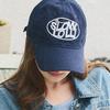 Slowlolli Oval Logo Ball Cap - Navy