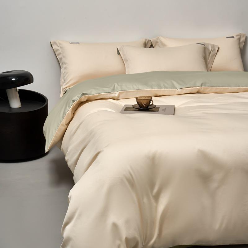 Light Luxury Long-Staple Cotton Bedding Sets Pure Cotton Embroidery Super Soft Bedclothes High Quality Comforter Set for Adults