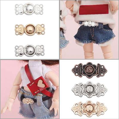 Dolls Sewing Accessories Doll Bags Clothes DIY Dress Decor Metal Belt Buckle Shoes Buckles