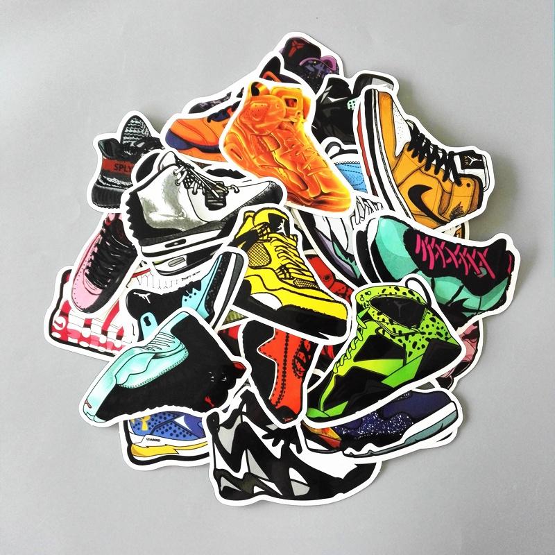 Premium Basketball Superstar Sneakers Stickers Vinyl Graffiti Creation Decals Decor