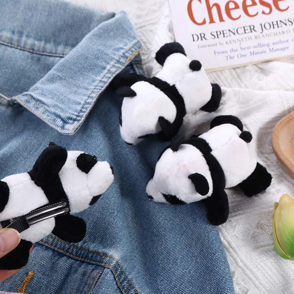 Holder Plush Plush Animal Doll Panda Headband Brooch Women Hair Accessories Chinese Style Headwear