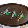 Vibrant Fish Lure Keychain Compact Resin Design Realistic Fish Lure Key Ring Practical Gift for Fishing Hobbyists