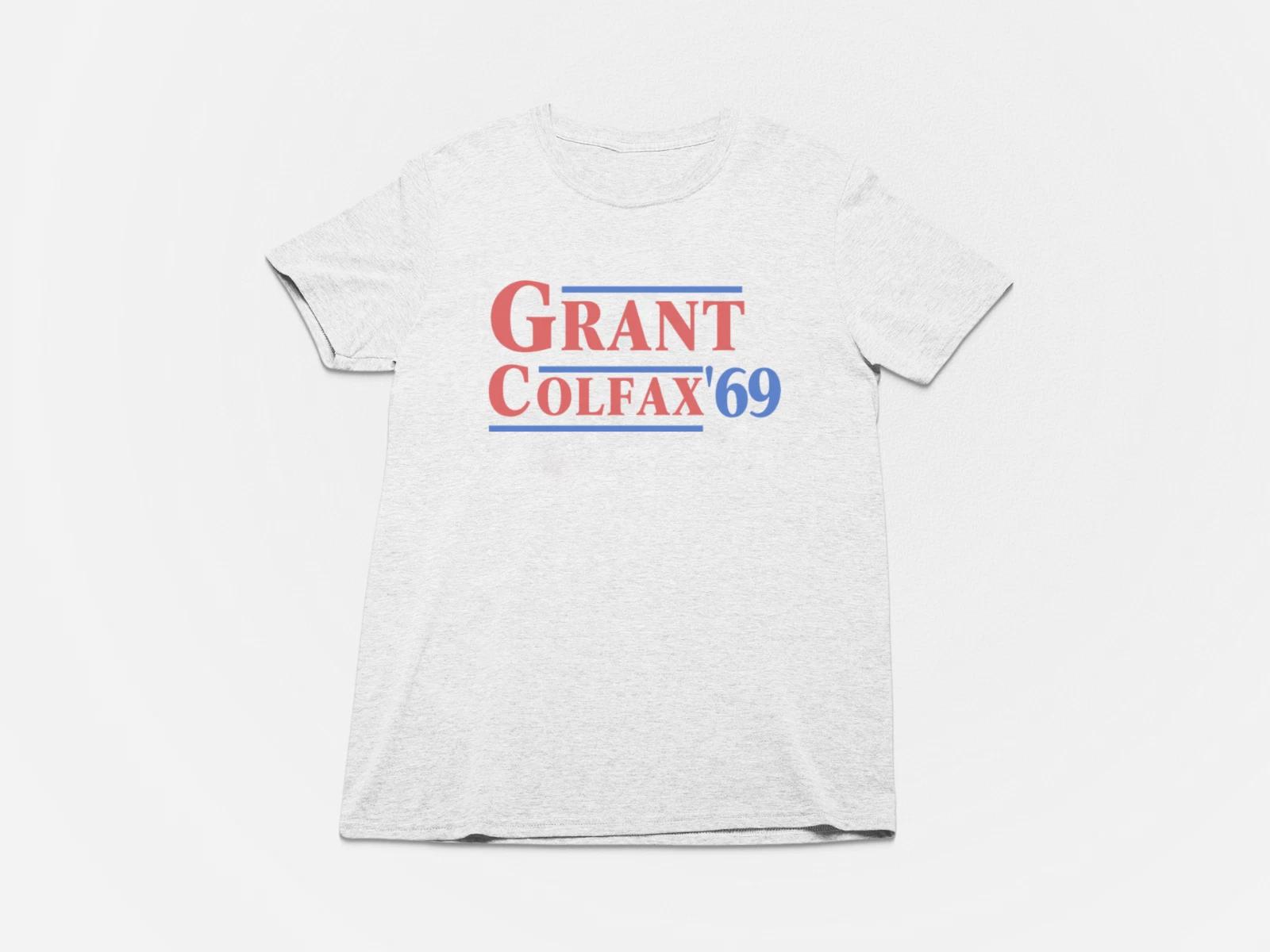 Ulysses S. Grant and Schuyler Colfax 1869-1877 Tshirt, Political, Campaign 2XL