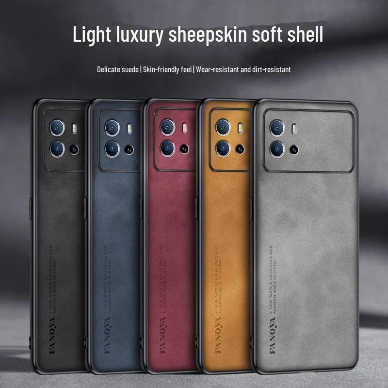 

Sheepskin Leather Protective Case for IQOO9 and 9Pro - Full-Cover, Anti-Fall Design IQOO9Pro