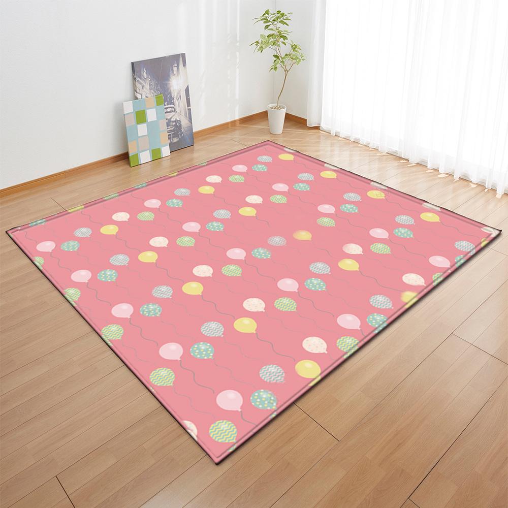 Textured Large Carpet Feather Wind Bedroom Floor Mat