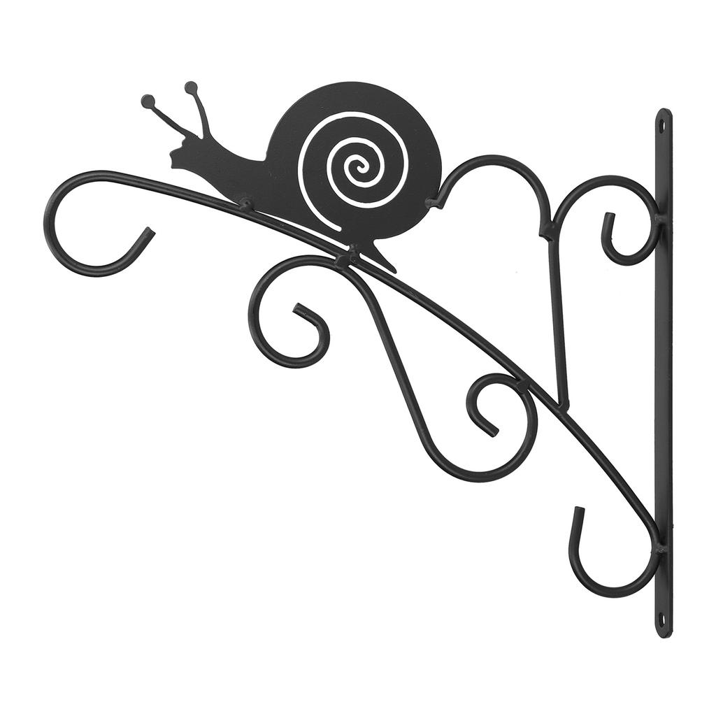 Hanging Plant Bracket Stable and Sturdy Iron Decorative Plant Hanger for Flower Bird Feeder LanternsSnails