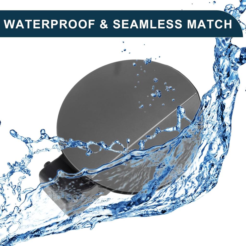 Brandstoftankdeksel voor Volkswagen Golf 6 2010-2013 Brandstofvuldop Klep Cover Clip Type Nr. 5K6809857C Grijs ABS