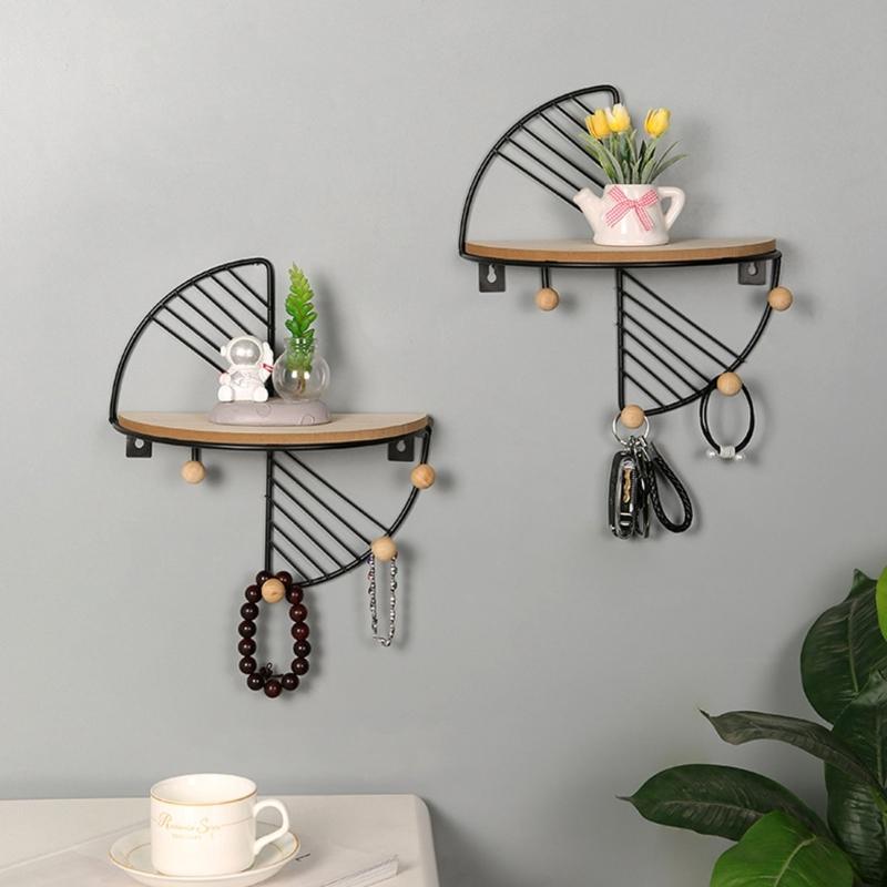 Durability Metal Wall Storage Shelf High Strengths Rusts Resistant Quickly Mount Wall Organizers for Reliability Use