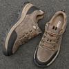 Genuine Leather Men's Shoes 2025 Spring New Leather Shoes Outdoor Hiking Hiking Shoes Non-slip Casual Comfortable Sports Shoes Men